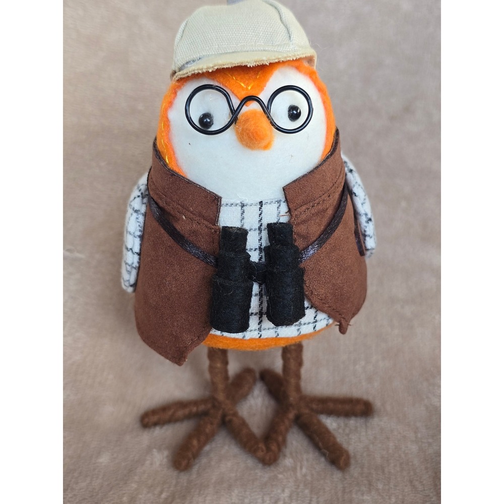 Target Wondershop Fall Bird Figurine Birdwatcher Bird with Binoculars Glasses